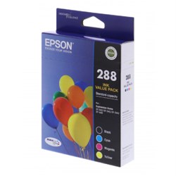 EPSON 288 INK CARTRIDGE CMYK 4 Ink Value Pack